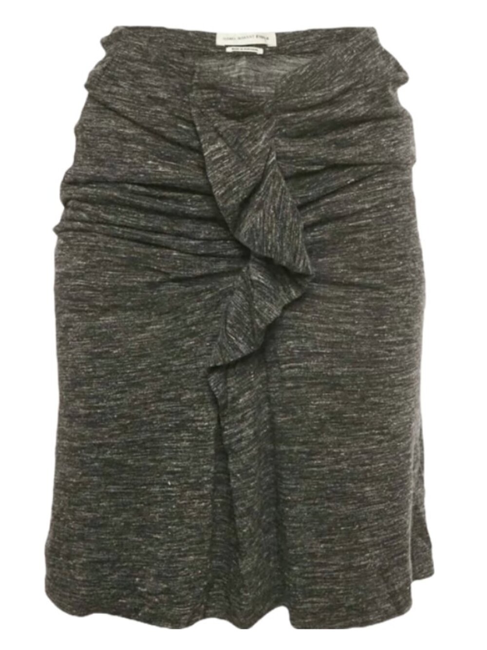Isabel Marant Etoile Grey Jersey Ruffled Mini Skirt S